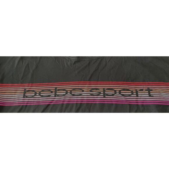 BEBE SPORT PULL-OVER TOP, WOMENS, XL, BLACK, BEBE SPORT ON FRONT - Picture 5 of 8